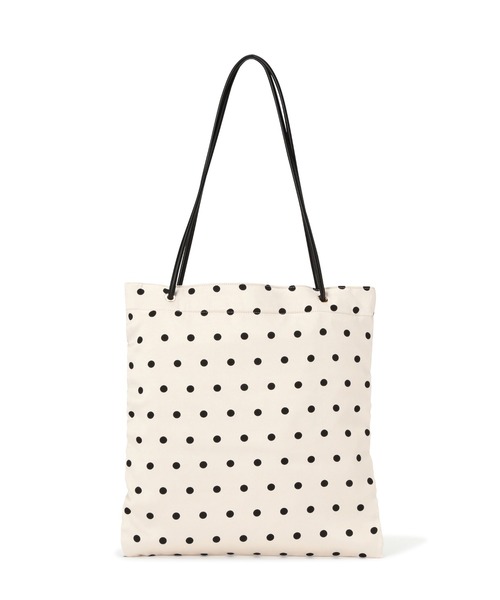 N.（N. Natural Beauty Basic）（エヌエヌナチュラルビューティーベーシック）の「【追加生産】◆水玉トートバッグ（トートバッグ・レディース・ホワイト系その他/ブラック系その他・ﾌﾘ-）」の6枚目の写真