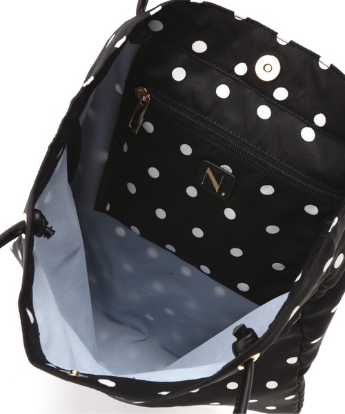 N.（N. Natural Beauty Basic）（エヌエヌナチュラルビューティーベーシック）の「【追加生産】◆水玉トートバッグ（トートバッグ・レディース・ホワイト系その他/ブラック系その他・ﾌﾘ-）」の12枚目の写真