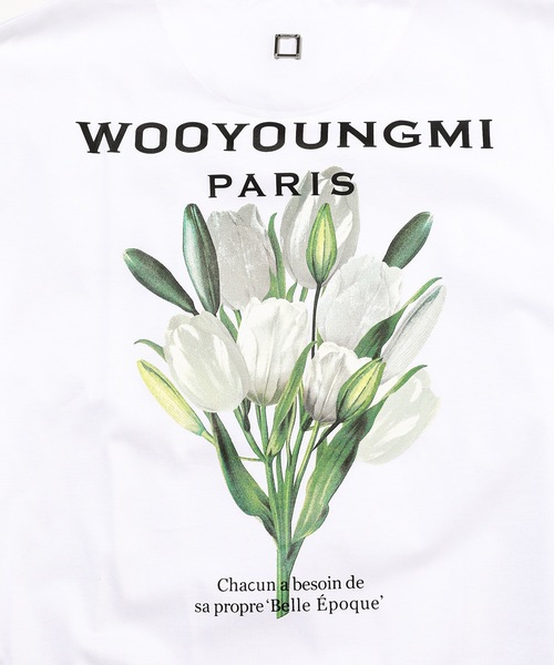 WOOYOUNGMI(ウーヨンミ)の「MENS T-SHIRT(Tシャツ/カットソー・メンズ・ホワイト/ブラック・48/50)」の6枚目の写真