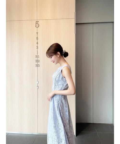 HALUHIROINE（ハルヒロイン）の「コードレースワンピース（ドレス・レディース・ライトブルー/アイボリー・FREE）」の15枚目の写真