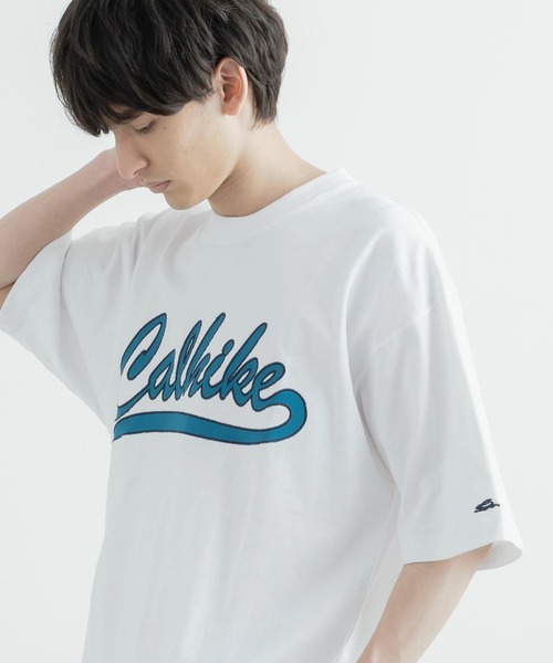 KRIFF MAYER(クリフメイヤー)の「KRIFF MAYER クリフメイヤー オーバーサイズ ヘビーオンスアップリケTシャツ(Tシャツ/カットソー・メンズ・ベージュ/ネイビー/レッド/オフホワイト/チャコール/グリーン/ホワイト系/ベージュ系・L/XL/M)」の1枚目の写真