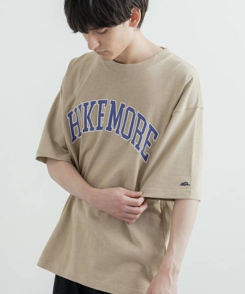 KRIFF MAYER(クリフメイヤー)の「KRIFF MAYER クリフメイヤー オーバーサイズ ヘビーオンスアップリケTシャツ(Tシャツ/カットソー・メンズ・ベージュ/ネイビー/レッド/オフホワイト/チャコール/グリーン/ホワイト系/ベージュ系・L/XL/M)」の4枚目の写真