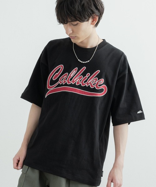 KRIFF MAYER(クリフメイヤー)の「KRIFF MAYER クリフメイヤー オーバーサイズ ヘビーオンスアップリケTシャツ(Tシャツ/カットソー・メンズ・ベージュ/ネイビー/レッド/オフホワイト/チャコール/グリーン/ホワイト系/ベージュ系・L/XL/M)」の3枚目の写真