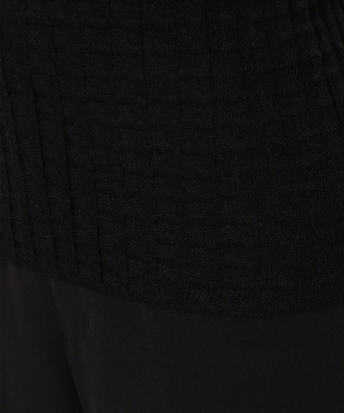 PAGEBOY（ページボーイ）の「ポコポコシアーノースリーブニット（ニット/セーター・レディース・ブラック/オフホワイト/ブルー・FREE）」の20枚目の写真