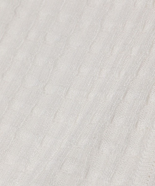 PAGEBOY（ページボーイ）の「ポコポコシアーノースリーブニット（ニット/セーター・レディース・ブラック/オフホワイト/ブルー・FREE）」の11枚目の写真