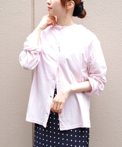 THE SHINZONE(ザ シンゾーン)の「THE SHINZONE/シンゾーン ハイツイストコットンカーディガン HIGHT WIST COTTON CARDIGAN 20SMSCU53(カーディガン/ボレロ・レディース・ホワイト/ブラック/ネイビー/カーキ/レッド/パープル/ブラウン/イエロー/ピンク・FREE)」の8枚目の写真