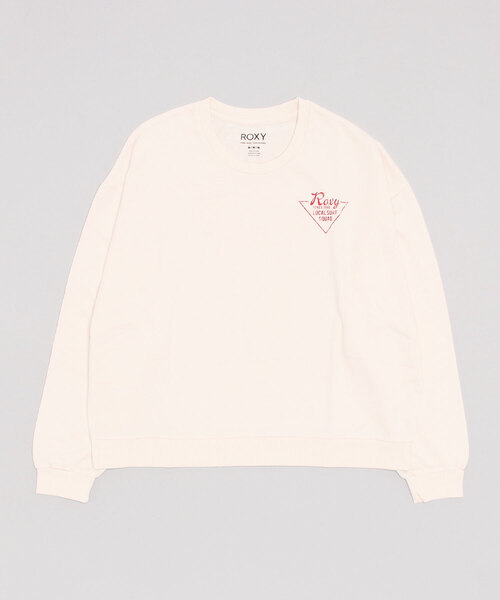 ROXY(ロキシー)の「ROXY/ロキシー ビッグシルエット/オーバーサイズ/バックプリントスウェット RLT224025(スウェット・レディース・ホワイト/ブラック/グリーン・M/L)」の4枚目の写真