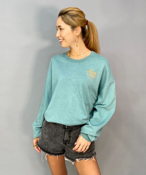 ROXY(ロキシー)の「ROXY/ロキシー ビッグシルエット/オーバーサイズ/バックプリントスウェット RLT224025(スウェット・レディース・ホワイト/ブラック/グリーン・M/L)」の11枚目の写真
