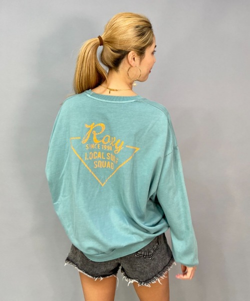 ROXY(ロキシー)の「ROXY/ロキシー ビッグシルエット/オーバーサイズ/バックプリントスウェット RLT224025(スウェット・レディース・ホワイト/ブラック/グリーン・M/L)」の12枚目の写真