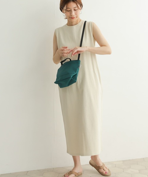 URBAN RESEARCH DOORS（アーバンリサーチドアーズ）の「USAコットンストレートワンピース（ワンピース・レディース・その他1/ブラック/パープル・MEDIUM）」の3枚目の写真