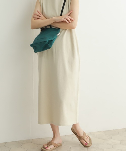 URBAN RESEARCH DOORS（アーバンリサーチドアーズ）の「USAコットンストレートワンピース（ワンピース・レディース・その他1/ブラック/パープル・MEDIUM）」の6枚目の写真