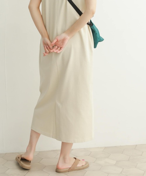 URBAN RESEARCH DOORS（アーバンリサーチドアーズ）の「USAコットンストレートワンピース（ワンピース・レディース・その他1/ブラック/パープル・MEDIUM）」の9枚目の写真