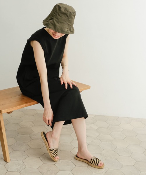 URBAN RESEARCH DOORS（アーバンリサーチドアーズ）の「USAコットンストレートワンピース（ワンピース・レディース・その他1/ブラック/パープル・MEDIUM）」の21枚目の写真