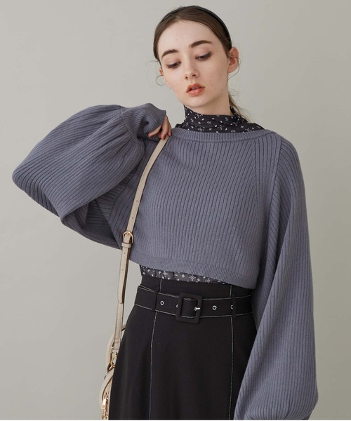 archives(アルシーヴ)の「マルチwayニットボレロカーディガン(カーディガン/ボレロ・レディース・ブラック/ブルー/アイボリー/グレイッシュベージュ・MEDIUM)」の4枚目の写真