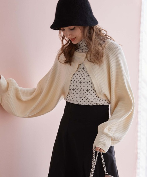 archives(アルシーヴ)の「マルチwayニットボレロカーディガン(カーディガン/ボレロ・レディース・ブラック/ブルー/アイボリー/グレイッシュベージュ・MEDIUM)」の10枚目の写真