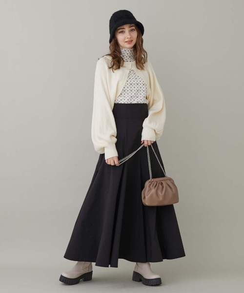 archives(アルシーヴ)の「マルチwayニットボレロカーディガン(カーディガン/ボレロ・レディース・ブラック/ブルー/アイボリー/グレイッシュベージュ・MEDIUM)」の5枚目の写真