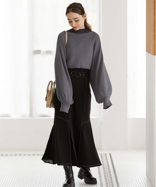 archives(アルシーヴ)の「マルチwayニットボレロカーディガン(カーディガン/ボレロ・レディース・ブラック/ブルー/アイボリー/グレイッシュベージュ・MEDIUM)」の21枚目の写真