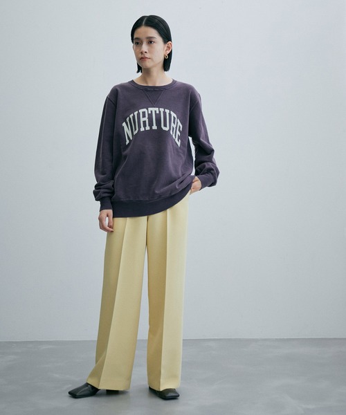 ADAM ET ROPE'（アダムエロペ）の「【REMII RELIEF】別注 SP加工 NURTURE SWEAT SHIRT（スウェット・レディース・パープル/グレー・M）」の11枚目の写真