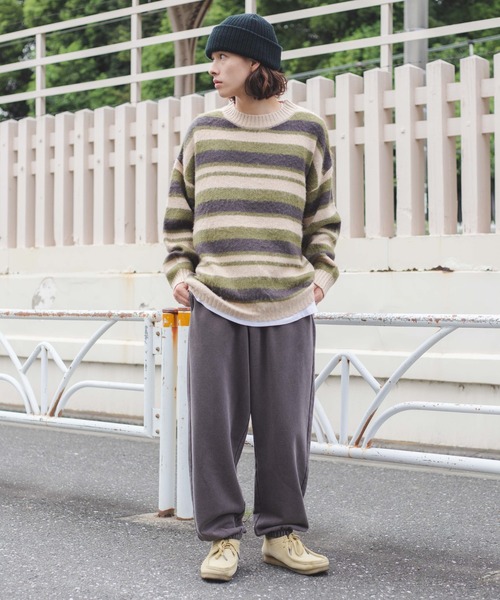 WEGO（ウィゴー）の「WEGO/ヘビーウエイト スウェットパンツ（スウェットパンツ・メンズ・ブラウン/カーキ/ブルー/スミクロ・MEDIUM/LARGE）」の10枚目の写真