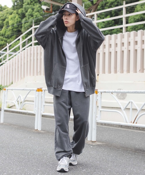 WEGO（ウィゴー）の「WEGO/ヘビーウエイト スウェットパンツ（スウェットパンツ・メンズ・ブラウン/カーキ/ブルー/スミクロ・MEDIUM/LARGE）」の9枚目の写真