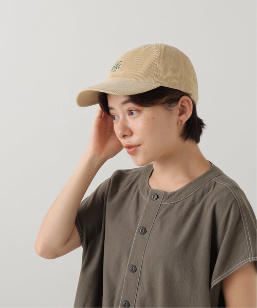 DOUBLE NAME(ダブルネーム)の「コーデュロイ刺しゅうCAP(キャップ・レディース・スミクロ/キナリ/ネイビー/レッド・FREE)」の10枚目の写真