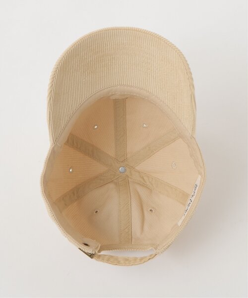 DOUBLE NAME(ダブルネーム)の「コーデュロイ刺しゅうCAP(キャップ・レディース・スミクロ/キナリ/ネイビー/レッド・FREE)」の16枚目の写真