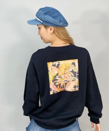 BILLABONG/ビラボン  ルーズシルエット/ボタニカル柄バックプリントスウェット/無地トレーナー   BC014-001