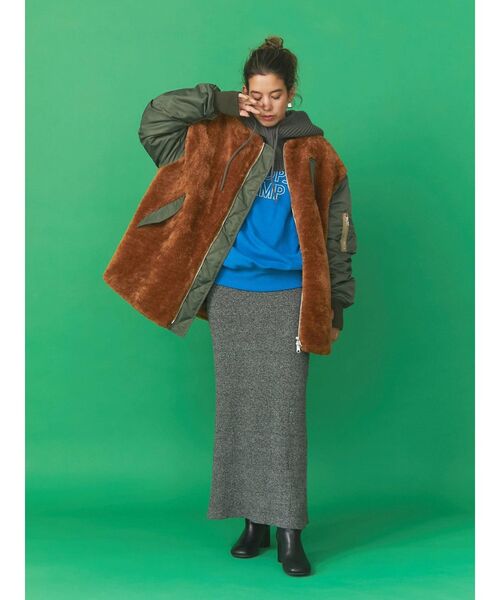 Ungrid（アングリッド）の「ロゴルーズスウェット（スウェット・レディース・ブルー/ライトグレー/グリーン・FREE）」の6枚目の写真