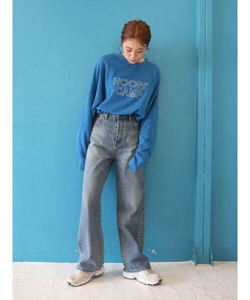 Ungrid（アングリッド）の「ロゴルーズスウェット（スウェット・レディース・ブルー/ライトグレー/グリーン・FREE）」の14枚目の写真