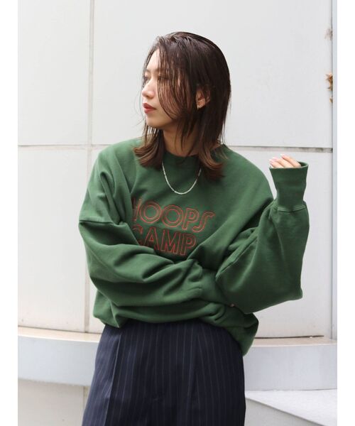 Ungrid（アングリッド）の「ロゴルーズスウェット（スウェット・レディース・ブルー/ライトグレー/グリーン・FREE）」の22枚目の写真