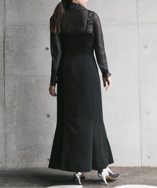 kaene（カエン）の「ラメメロウインナー（シャツ/ブラウス・レディース・ブラック/ベージュ・FREE）」の4枚目の写真