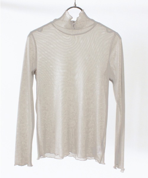 kaene（カエン）の「ラメメロウインナー（シャツ/ブラウス・レディース・ブラック/ベージュ・FREE）」の8枚目の写真