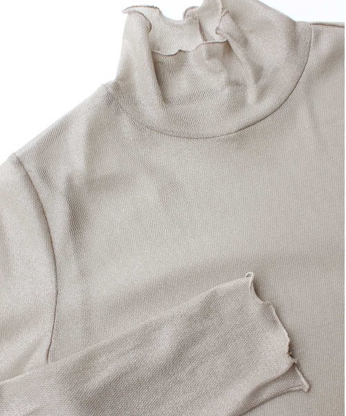 kaene（カエン）の「ラメメロウインナー（シャツ/ブラウス・レディース・ブラック/ベージュ・FREE）」の9枚目の写真