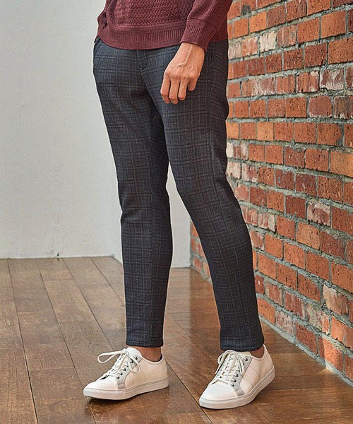 UNION STATION（ユニオンステーション）の「プリント裏起毛スリムイージーパンツ<セットアップ対応>（スウェットパンツ・メンズ・チャコールグレー/ブラウン系その他/ネイビー・LL/L/M/S）」の6枚目の写真