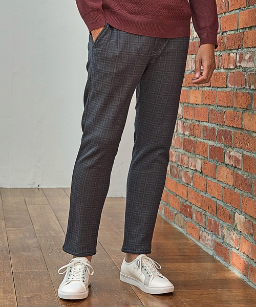 UNION STATION（ユニオンステーション）の「プリント裏起毛スリムイージーパンツ<セットアップ対応>（スウェットパンツ・メンズ・チャコールグレー/ブラウン系その他/ネイビー・LL/L/M/S）」の16枚目の写真