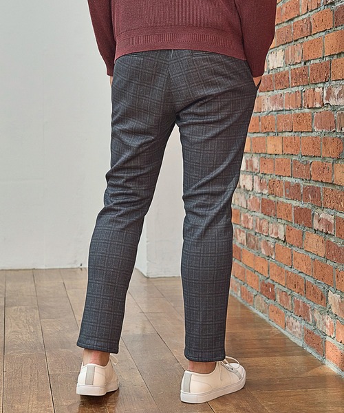 UNION STATION（ユニオンステーション）の「プリント裏起毛スリムイージーパンツ<セットアップ対応>（スウェットパンツ・メンズ・チャコールグレー/ブラウン系その他/ネイビー・LL/L/M/S）」の12枚目の写真