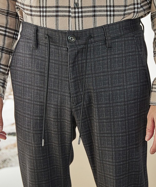 UNION STATION（ユニオンステーション）の「プリント裏起毛スリムイージーパンツ<セットアップ対応>（スウェットパンツ・メンズ・チャコールグレー/ブラウン系その他/ネイビー・LL/L/M/S）」の14枚目の写真