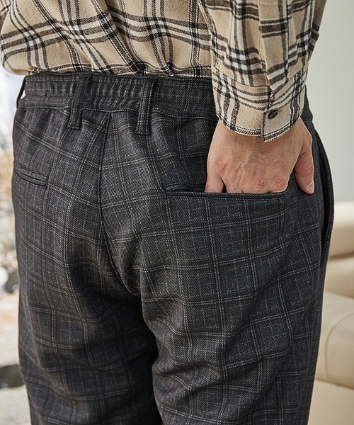 UNION STATION（ユニオンステーション）の「プリント裏起毛スリムイージーパンツ<セットアップ対応>（スウェットパンツ・メンズ・チャコールグレー/ブラウン系その他/ネイビー・LL/L/M/S）」の18枚目の写真