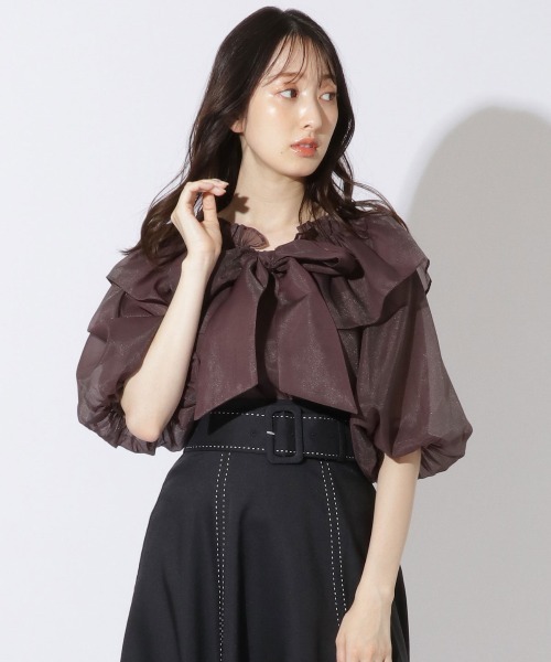 WILLSELECTIONフリル衿BIGリボンブラウス フリル衿BIGリボンブラウス | ウィルセレクション