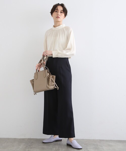 INDIVI（インディヴィ）の「◆【合皮】フラットローファー（ドレスシューズ・レディース・ライトパープル/ブラック/ダークブラウン・25/35/45）」の6枚目の写真