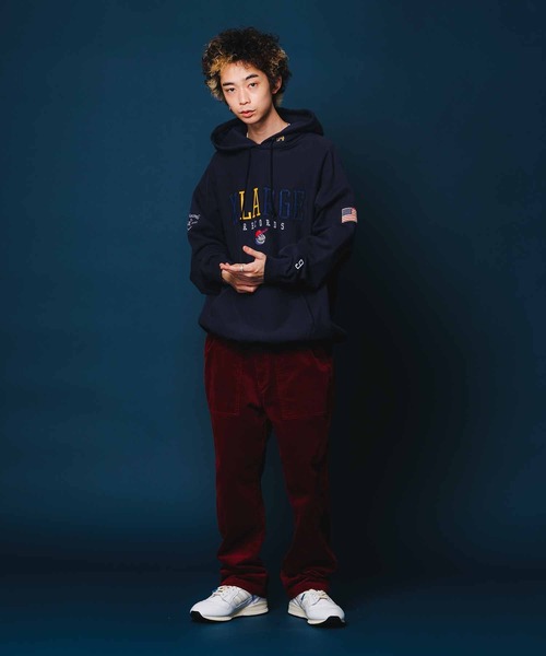 XLARGE（エクストララージ）の「XL LABEL SOUVENIR HOODED SWEAT