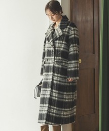 Andemiu | シャギーチェックコート162236(チェスターコート)
