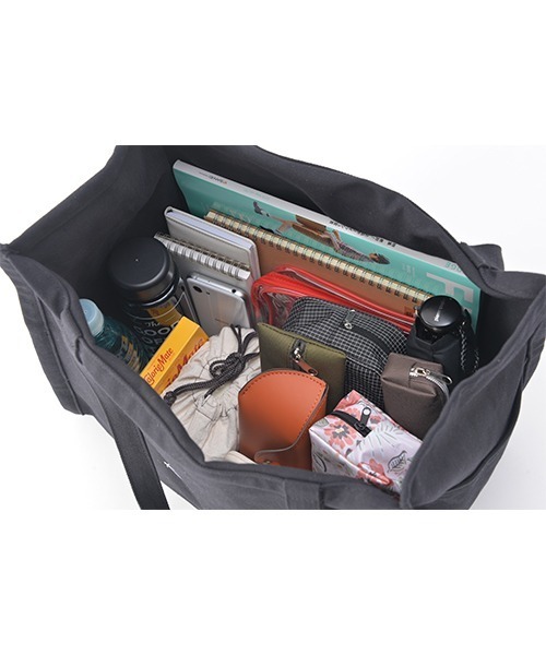 Rename（リネーム）の「【WEB限定カラー】Rename 帆布 BOXトートバッグ（トートバッグ・レディース・ダークグレー/ライトグレー系・FREE）」の3枚目の写真