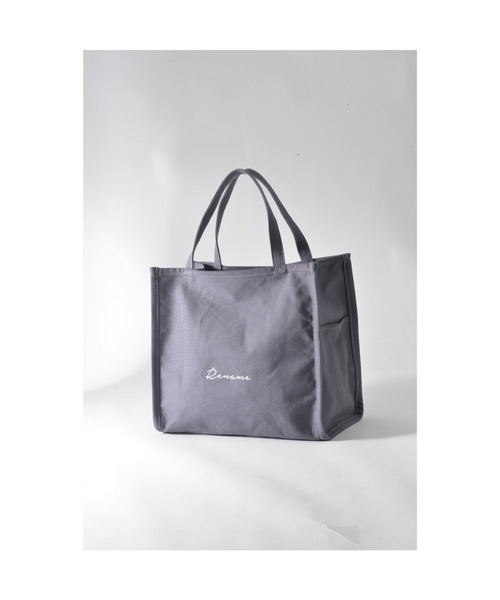 Rename（リネーム）の「【WEB限定カラー】Rename 帆布 BOXトートバッグ（トートバッグ・レディース・ダークグレー/ライトグレー系・FREE）」の15枚目の写真