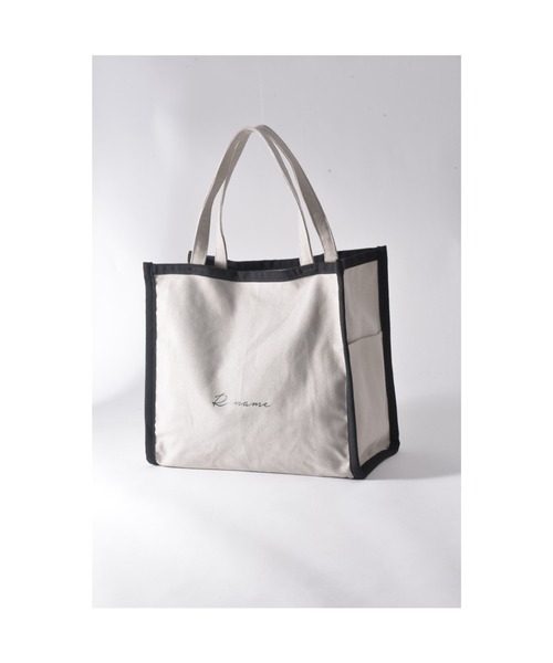 Rename（リネーム）の「【WEB限定カラー】Rename 帆布 BOXトートバッグ（トートバッグ・レディース・ダークグレー/ライトグレー系・FREE）」の13枚目の写真
