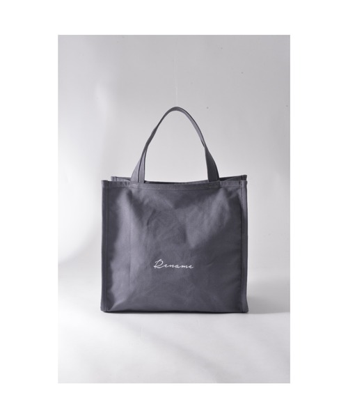 Rename（リネーム）の「【WEB限定カラー】Rename 帆布 BOXトートバッグ（トートバッグ・レディース・ダークグレー/ライトグレー系・FREE）」の14枚目の写真