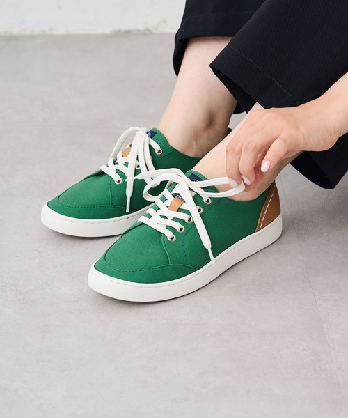 russet（ラシット）の「カラースニーカー(FP-035)（スニーカー・レディース・チャコールグレー/グリーン/サックスブルー系・SMALL/MEDIUM/LARGE）」の4枚目の写真