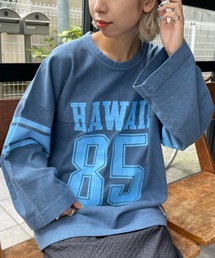 HELLO.SANFRANCISCO | 【HELLO.SANFRANCISCO/ハローサンフランシスコ】ピグメントフットボールBIGTEE(Tシャツ/カットソー)