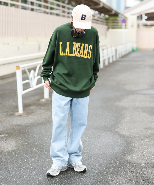 WEGO(ウィゴー)の「WEGO/スウェットライクロゴプルオーバー(ニット/セーター・メンズ・ブラウン/ダークグリーン/アイボリー/マスタード・MEDIUM/LARGE)」の16枚目の写真