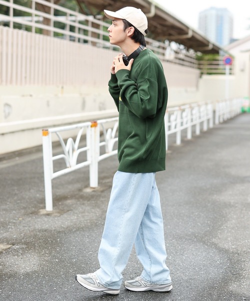 WEGO(ウィゴー)の「WEGO/スウェットライクロゴプルオーバー(ニット/セーター・メンズ・ブラウン/ダークグリーン/アイボリー/マスタード・MEDIUM/LARGE)」の17枚目の写真